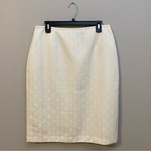Isabella suits off white Cream Pencil Skirt size 12